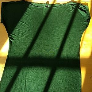 Green Hemp Dress Made in USA, Unique, Slinky